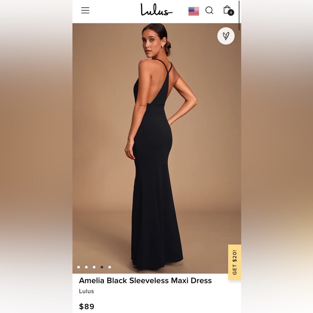 Black Sleeveless Maxi Dress